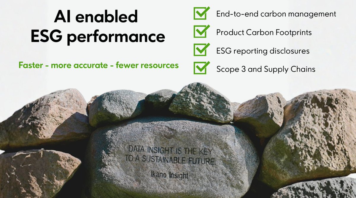 IkanoInsight's tweet photo. AI-enabled ESG performance helps organisations move faster, improve accuracy &amp; manage carbon with fewer resources.

📊 Measure Product Carbon Footprints
📑 Simplify ESG reporting
🔗 Gain visibility across Scope 3 &amp; supply chains

Find out more ➡️ https://t.co/JvMOLD0PPe https://t.co/nKE7YtDfId