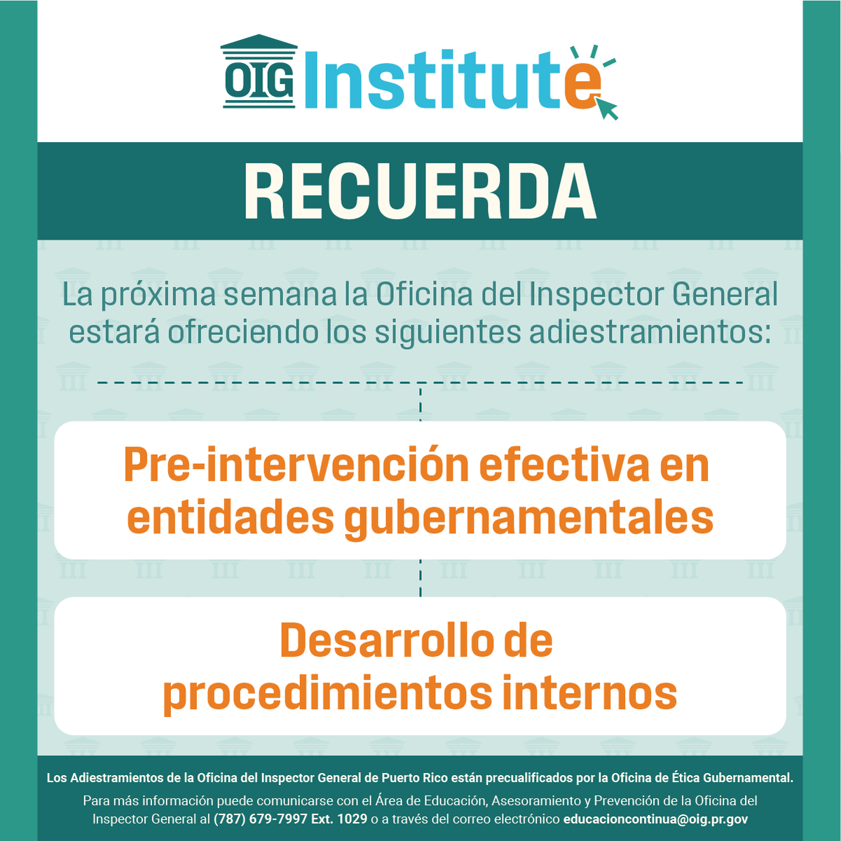 Oficina del Inspector General de Puerto Rico tweet media