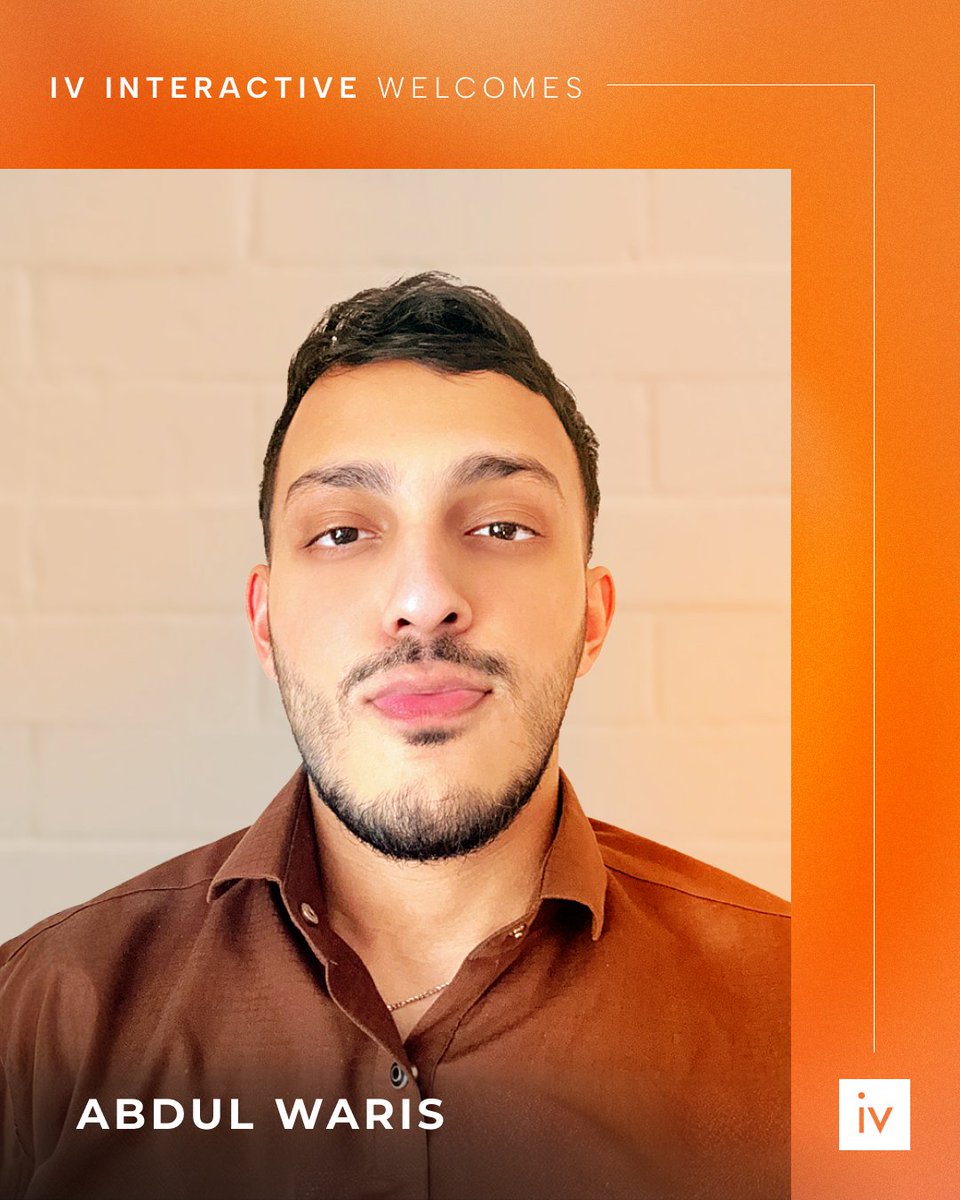 ivinteractive's tweet photo. Join us in welcoming Abdul as a full-time member of the IV Interactive team. As an Associate Web Developer, he has already contributed across a wide range of projects and consistently stepped up to every challenge. We’re excited to have him fully onboard! https://t.co/WOZUXqoYPc