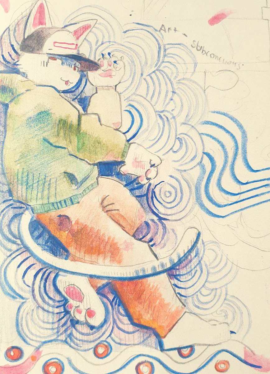 Tesu0o's tweet photo. One of my sketchbook pages https://t.co/99jMg9Fe3C