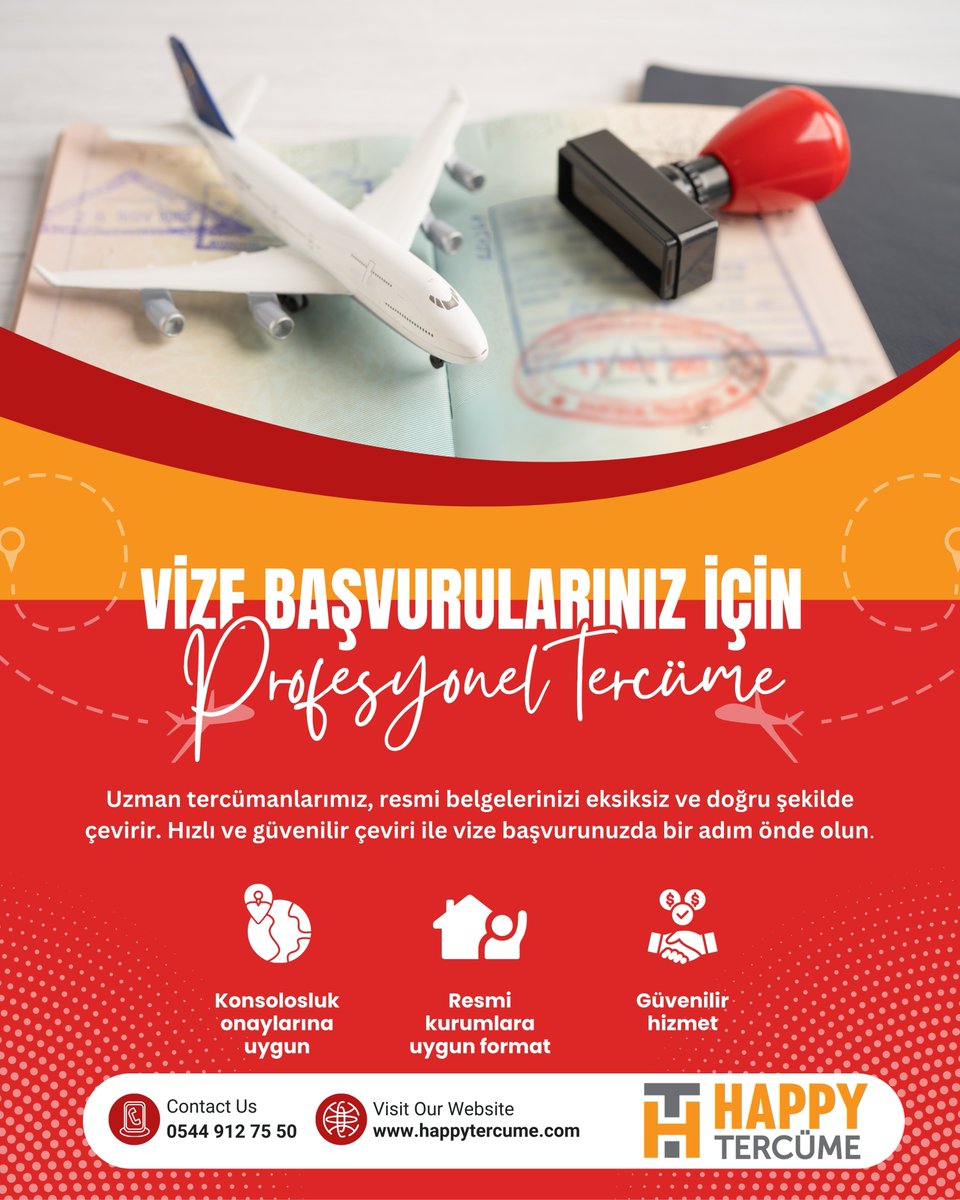 happytercume's tweet photo. 📄 Vize başvurularınız için profesyonel tercüme hizmeti

✅ Konsolosluk onaylarına uygun
✅ Resmi kurumlara uygun format
✅ Güvenilir hizmet
✅ Adil fiyat garantisi

#vize #tercüme #gebze #istanbul #çevirihizmeti #visa #worldlanguages #ingilizce #ispanyolca #almanca #italyanca https://t.co/qLwwKTVOjF