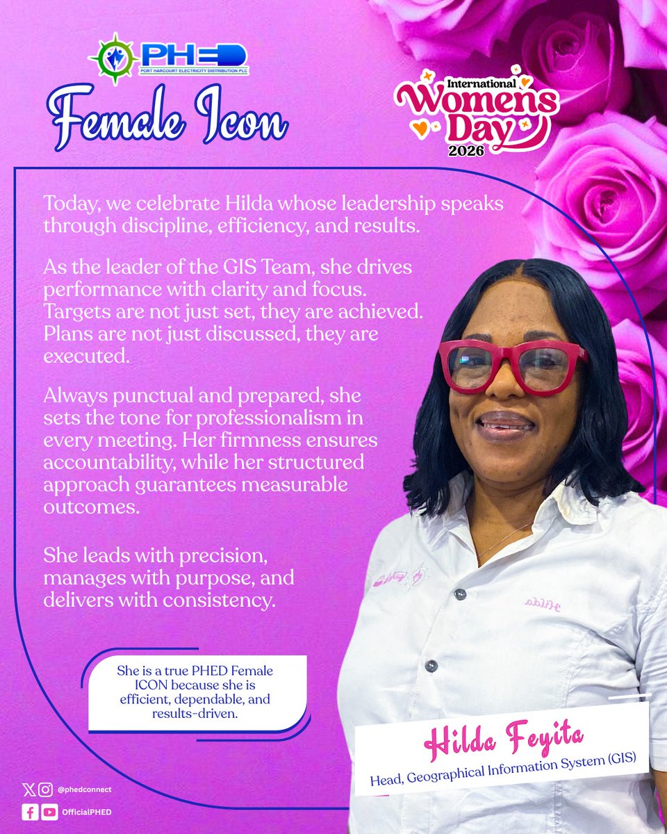 PHEDconnect's tweet image. Behind the power at PHED are incredible women. Meet our Female Icons this #IWD2026.  
#WomenInPower #PHED #PHEDCares #InternationalWomensDay2026