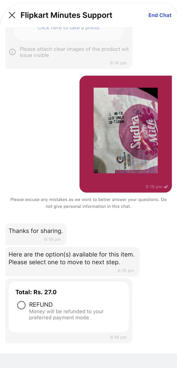 harshdeepmax's tweet photo. @fssaiindia @jagograhakjago please look into expired milk being sold by @Flipkart @flipkartsupport. Dark Pattern is such, that instead of refunding for all 4 expired packets they only allow for 1. No option for selecting all packets. https://t.co/b1u2iK1nCE