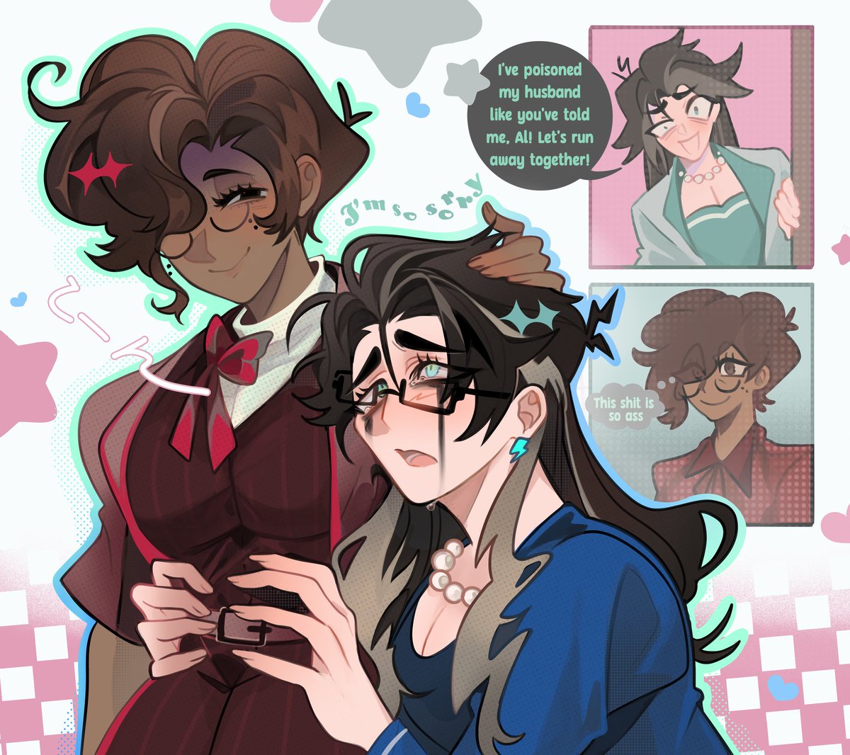 alhyde_'s tweet photo. girls 💘🪚 🔪 
#HazbinHotel #RadioStatic #Murdermedia https://t.co/Csv7WAneyt