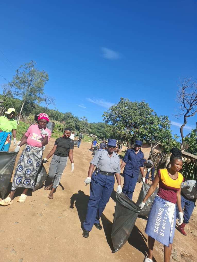 GwandaRural's tweet photo. 'Every sweep, every bin, every action counts' March 2026- Presidential Clean Up campaign in Ward 5- Vubachikwe Mine. https://t.co/BdBzyp2jcG