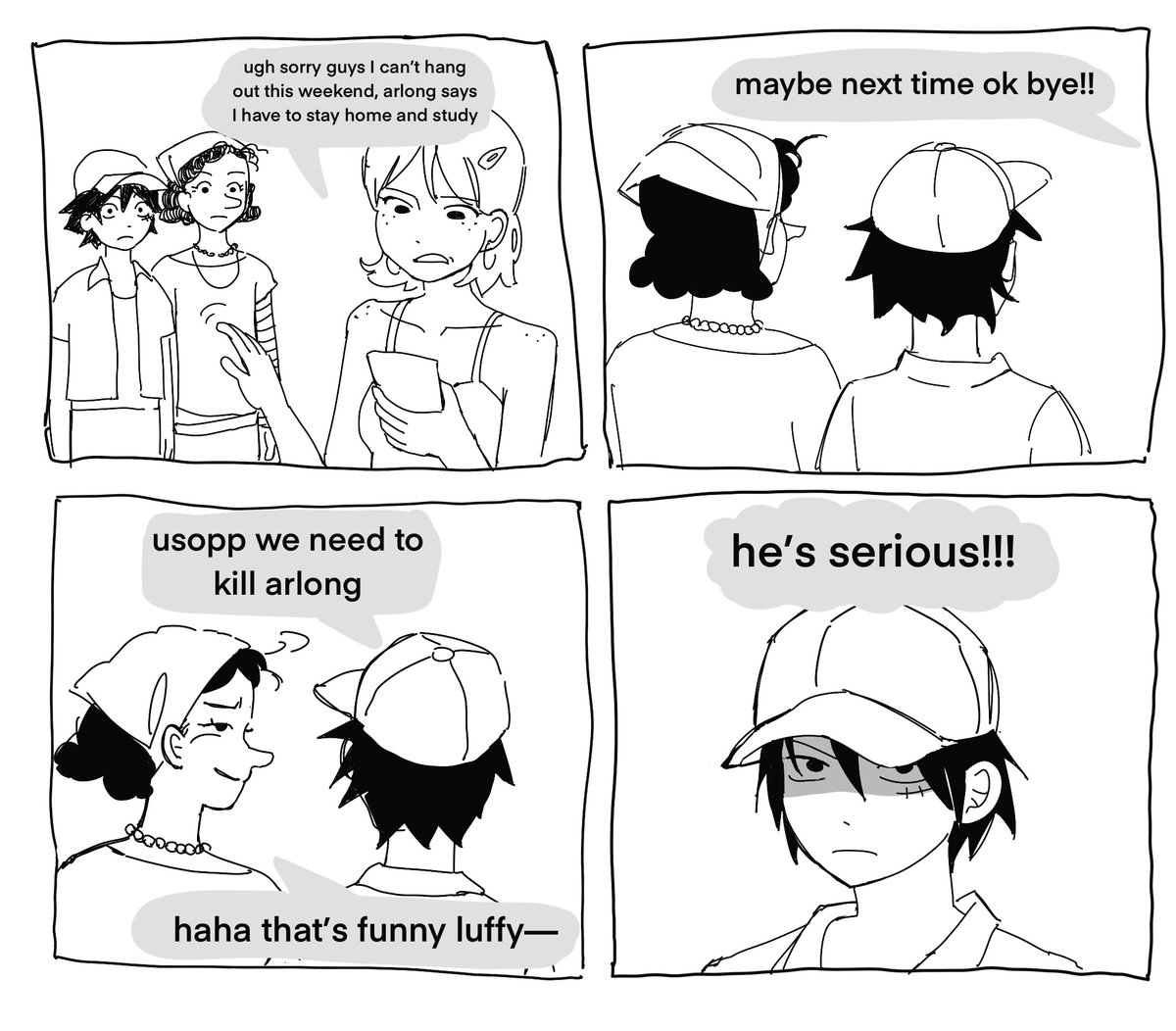 vseprart's tweet photo. when ur friend has strict parents #onepiece https://t.co/dnSF8v46oB