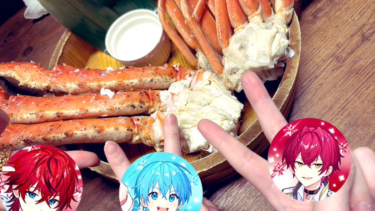 カニちゃんww 楽しそうで私も幸せな気持ちになる૮ ܸ. ̫ .ܸ ა