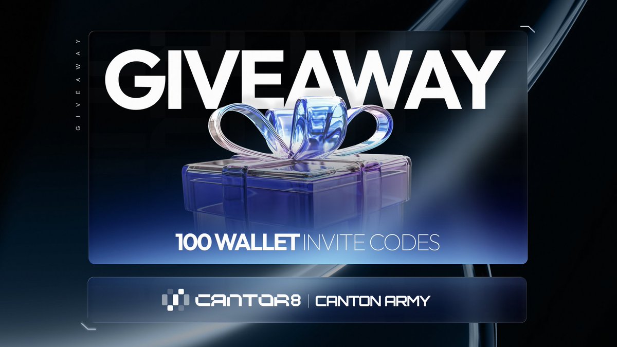100 Early Access Codes for C8 Wallet!

We are giving away 100 access codes to C8 Wallet so you can get in early and start earning rewards.

How to enter:
1️⃣ Follow <a href="/CantonArmy/">Canton Army</a>, <a href="/ReniAchkar/">Reni Achkar</a> &amp; <a href="/C8Wallet/">C8 Wallet</a> 
2️⃣ Like, repost and tag 1 friend on this post

Giveaway ends March 9

Winners