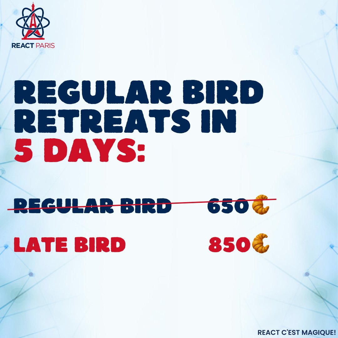 React Paris Conf' -by- BeJS tweet media