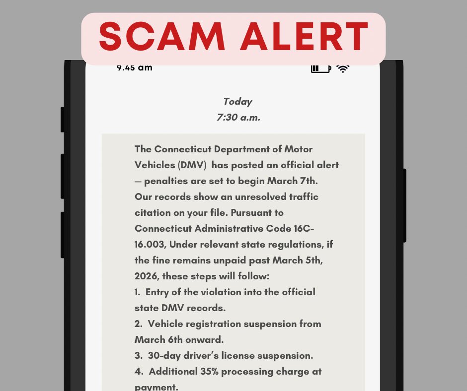 State of Connecticut DMV tweet media