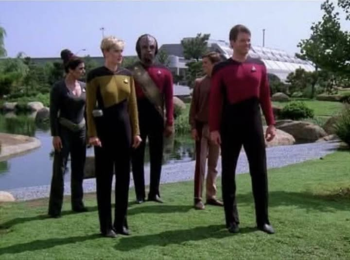 Fun fact: To keep production costs low, many Star Trek scenes were actually filmed on Earth rather than on location in outer space.