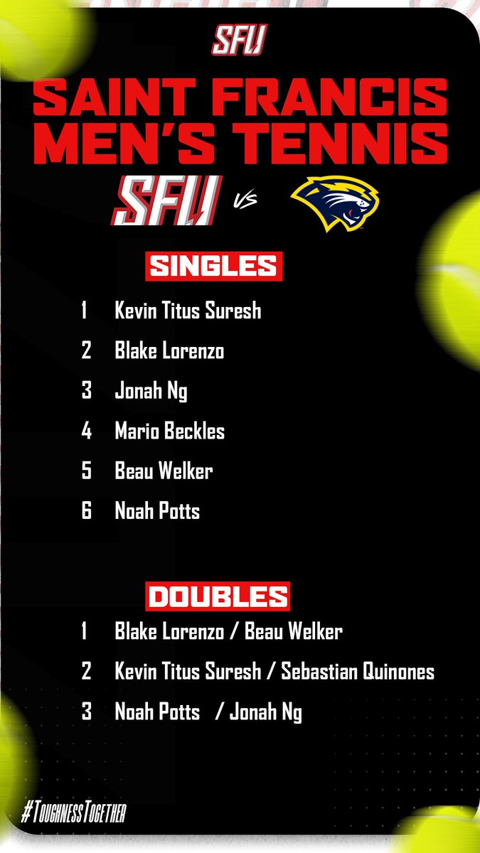 Saint Francis Tennis tweet media