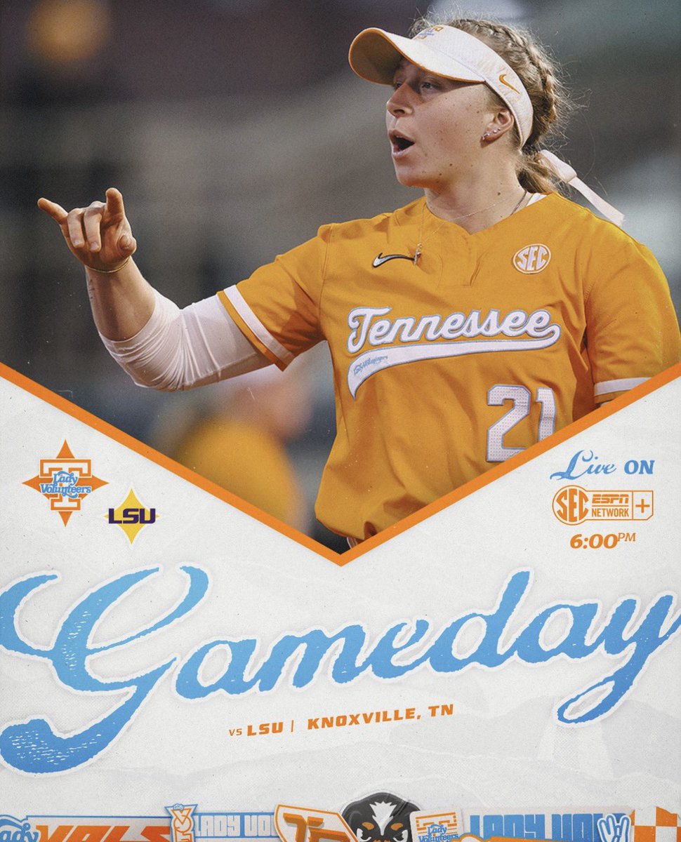 it’s game day in Knoxville

📍Knoxville, TN
⏰ 6:00 pm
📺 SECN+
📲 1tn.co/40dosCI
📻 1tn.co/4bosmik
📊 1tn.co/40e6IHh