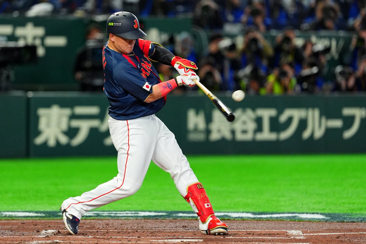 ydb_yokohama's tweet photo. #WorldBaseballClassic  一次ラウンド初戦のチャイニーズ・タイペイ戦、#侍ジャパン は大勝スタート！👏
試合前の円陣声出しでもチームを勢いづけた #牧秀悟 選手は、ビッグイニングにつながるヒットを放つなど、チームに貢献しました！🫡

#侍ジャパン
#WBC　
#お茶点てポーズ 
#baystars https://t.co/dRNnM1fB4X