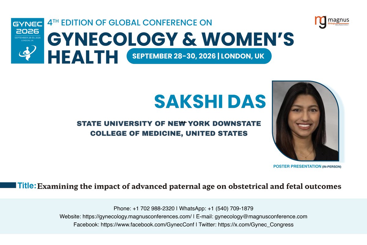Global Conference on Gynecology & Womens Health tweet media