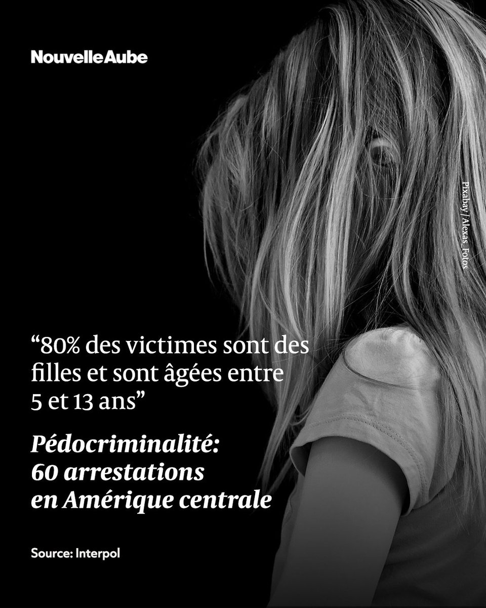 nouvelleaubefr's tweet image. Soixante suspects de #pédocriminalité, a annoncé #Interpol, dont certains figuraient depuis plus de dix ans dans des fichiers recensant du matériel pédopornographique ou des faits d'exploitation sexuelle, sans avoir jamais été identifiées jusque-là.