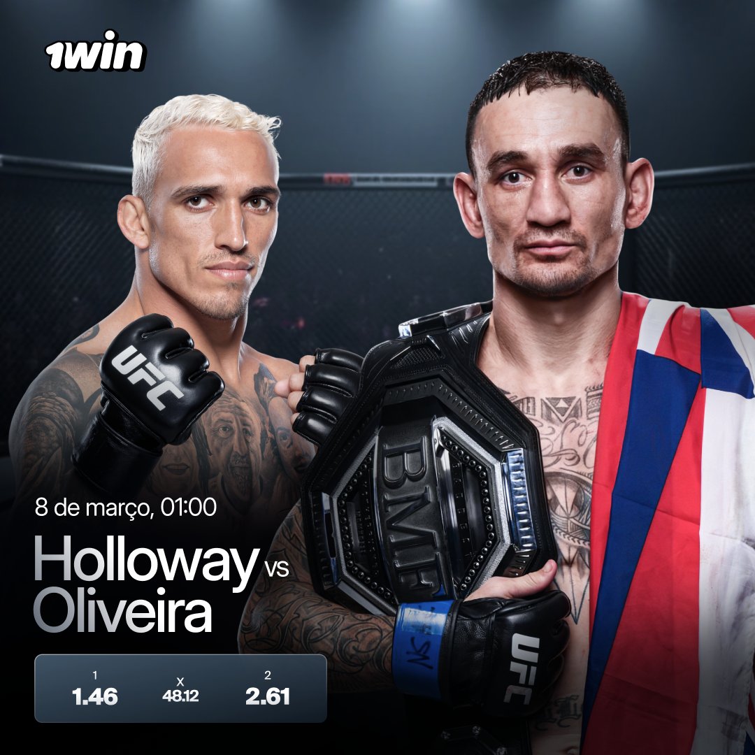 1win_br's tweet photo. UFC 326: Batalha pelo cinturão BMF  

Holloway e Oliveira voltam ao octógono 11 anos depois. Eles disputam não apenas o cinturão BMF, mas também a  chance de chegar mais perto do título de peso-leve. Uma luta garantidamente intensa 👉🏻 https://t.co/lEKZyVpDTe https://t.co/5Ctwkff1w4