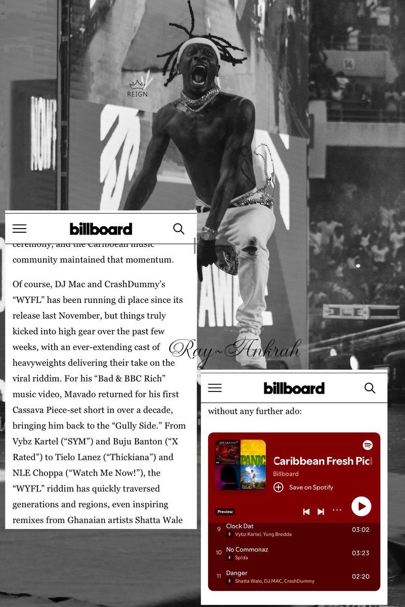 RayAnkrah0's tweet image. 🚨: 📰 Billboard Caribbean Fresh Picks 🇯🇲🇺🇸🌎

🇬🇭 Shatta Wale’s “Danger” ft. DJ Mac, CrashDummy appears on Billboard’s Caribbean Fresh Picks for Feb 2026 

The King of African Dancehall once again raising the flag of Ghana 🇬🇭 high👑🙌🏽

Travel with purpose🔑👍

#DANGER #GOAT