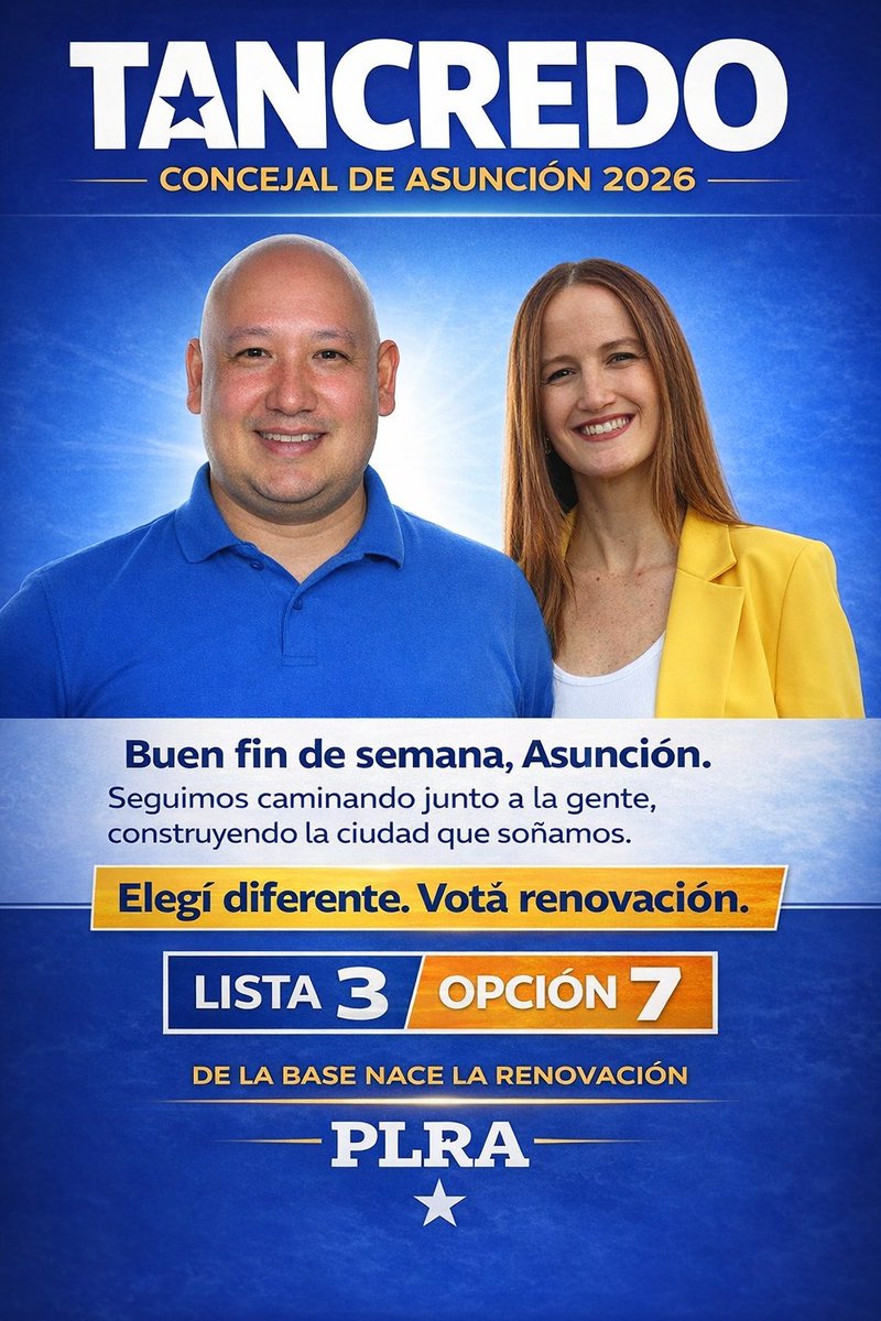 tancrete's tweet photo. Asunción merece una política cercana a la gente.
Desde la base, con Sole Núñez, nace la renovación. https://t.co/hqPf05s8B4