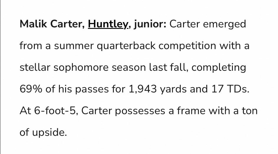 Malik Carter 2028 QB tweet media