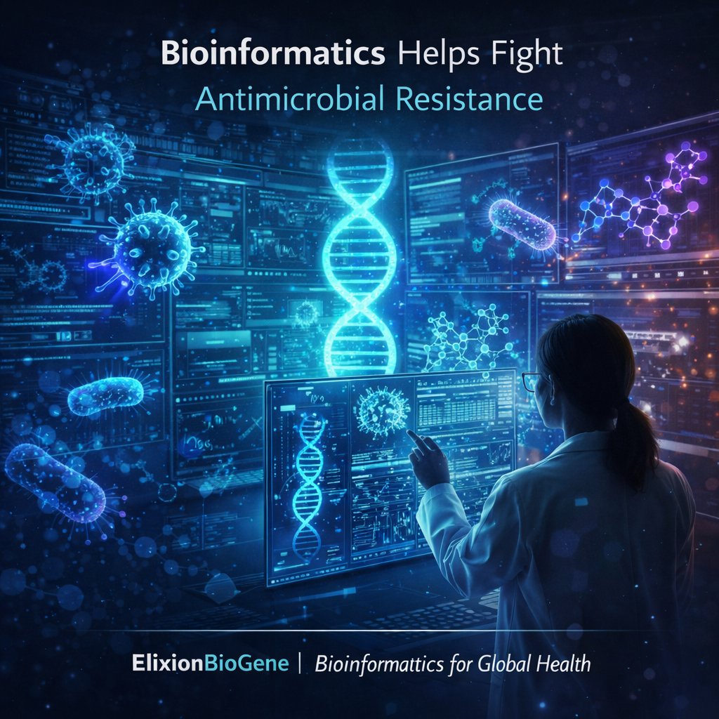 ElixionBioGene's tweet photo. Bioinformatics helps scientists stay ahead by analyzing microbial genomes, predicting resistance genes, and guiding smarter drug discovery.
Data + Biology = The future of medicine.
#Bioinformatics #AMR #Microbiology #GlobalHealth #ElixionBioGene https://t.co/jzT7EWzPV4