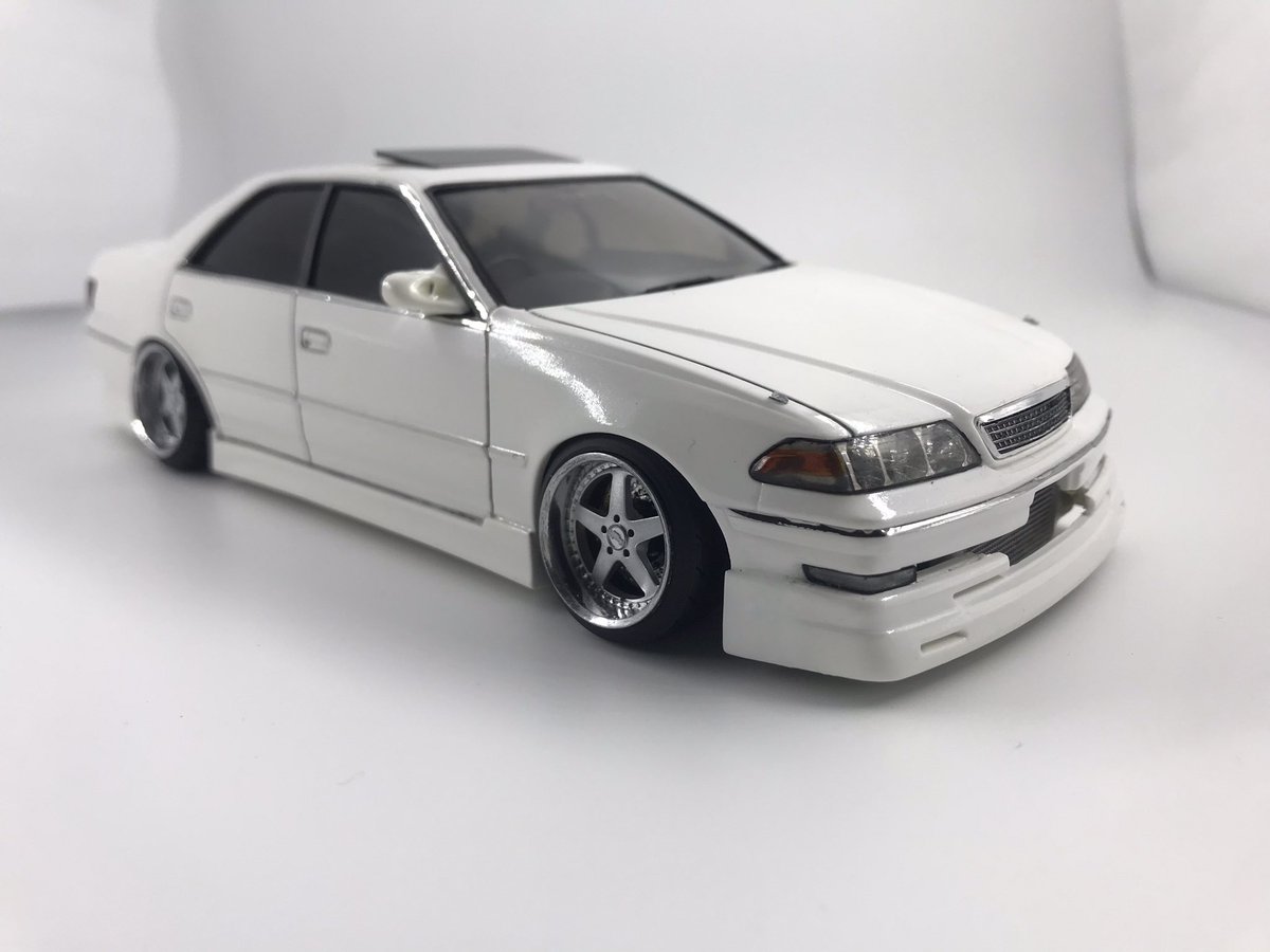 アオシマ VERTEX JZX100 マークⅡ完成しました！ サンルーフ、ハーフ
