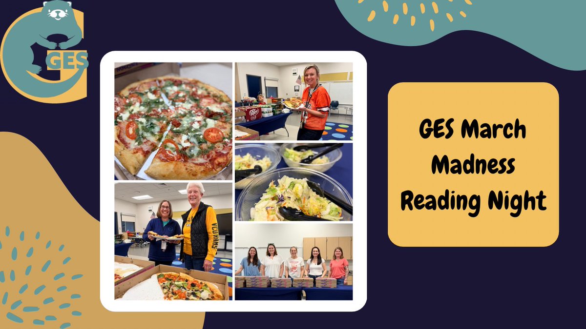 GESPTA3's tweet photo. It was great seeing everyone tonight at the GES March Madness Reading Night! Thank you to our PTA Hospitality committee for serving our staff a delicious dinner to kick off the evening! 🙌🏀💛 https://t.co/bd3LHc7AOj