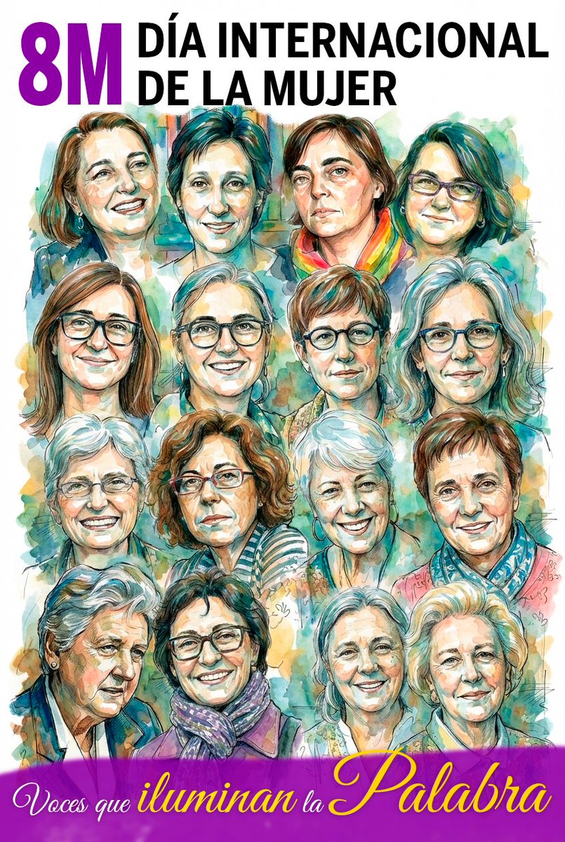En el #8M, Editorial Verbo Divino reconoce y felicita a las mujeres que contribuyen a la teología, la Biblia y la vida de la Iglesia. #VocesQueIluminanLaPalabra