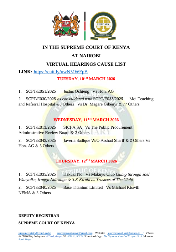 THE SUPREME COURT OF KENYA tweet media