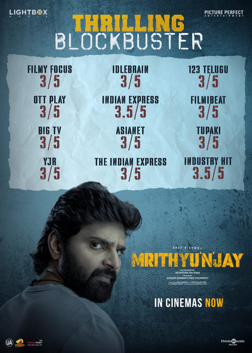 Word of mouth strong ga spread avuthundi 🔥
Theatres lo audience nunchi manchi response vasthundi
#Mrithyunjay
