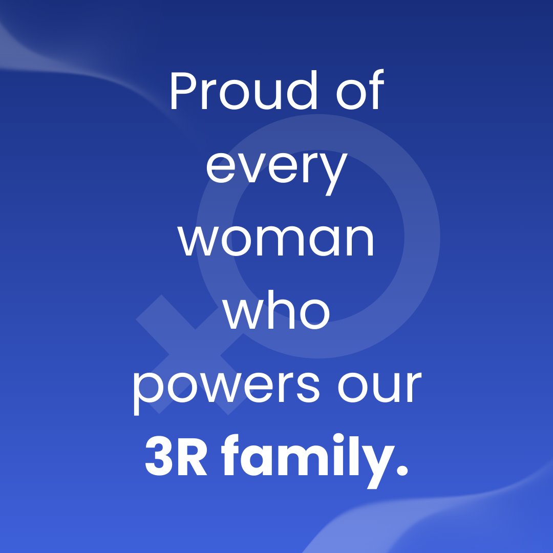 3RInfotech's tweet image. Celebrating the Women Who Inspire Us Every Day!

We are proud of all the women at 3R, whose energy and movement inspire us every single day.

#3RInfotech #InternationalWomensDay #WomenInLeadership #WomenInTech #Empowerment