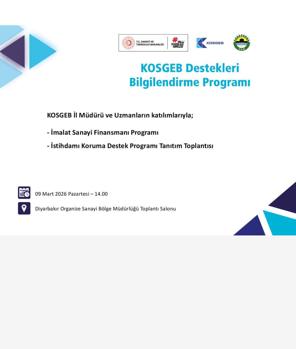 Diyarbakır OSB tweet media