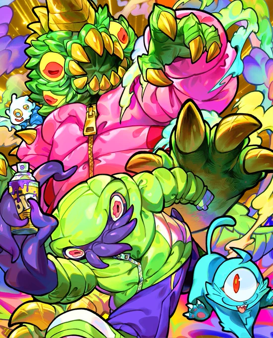 「Hyper GYAROMI Fes!」にて、こちらのイラストを展示予定です。メインビジュアルと若干異なるバージョンなので、あわせて見ていただけると嬉しいです。