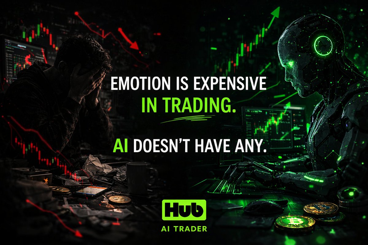 Emotion is expensive in trading.

AI doesn't have any.

This is why AI trading exists.

#AITrading #Crypto