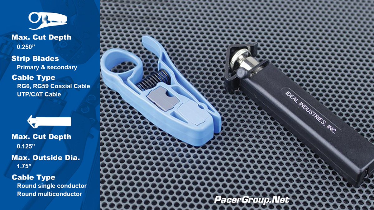 pacergroup's tweet image. When stripping round boat cables, use the proper tools to avoid damage to the internal conductors. 

See more at pacergroup.net/electrical-too… 

#TopQuality #MarineElectrical #MarineWiring #MarineRepairs #MarineIndustry #MarineParts #MarineElectrician