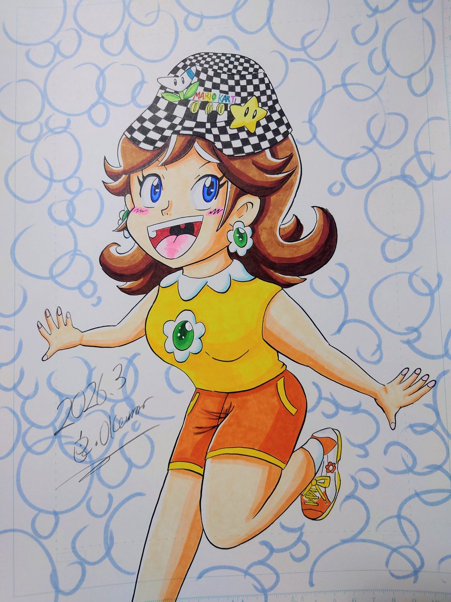 #PrincessDaisy
#デイジー姫
#イラスト