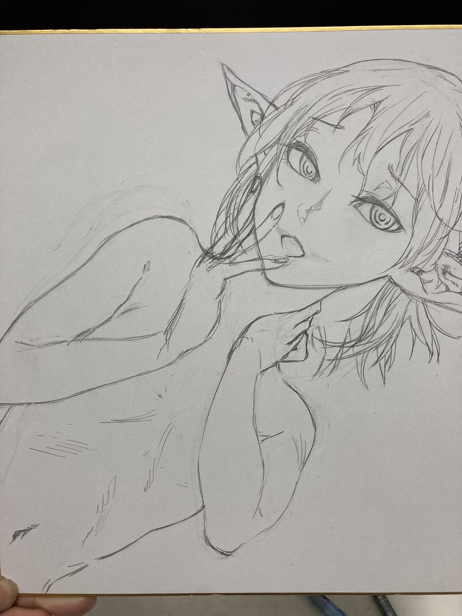 oZma___2's tweet photo. 約1億9ヶ月ぶりの下描きンゴ https://t.co/fLStyLypAg