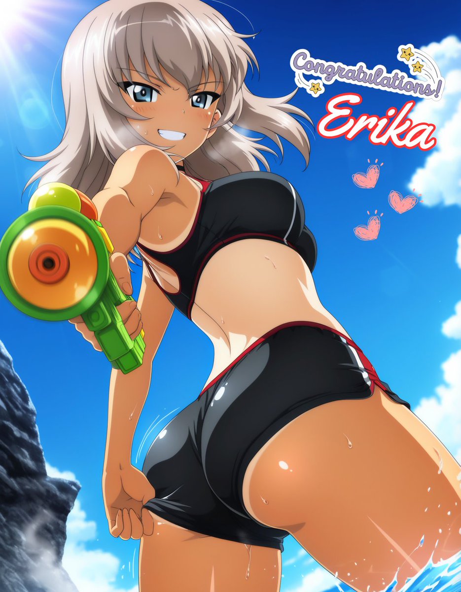 逸見エリカさんが日焼けしたと聞いて😏🍑
誕生日おめでとうございます🎉
#逸見エリカ生誕祭2026