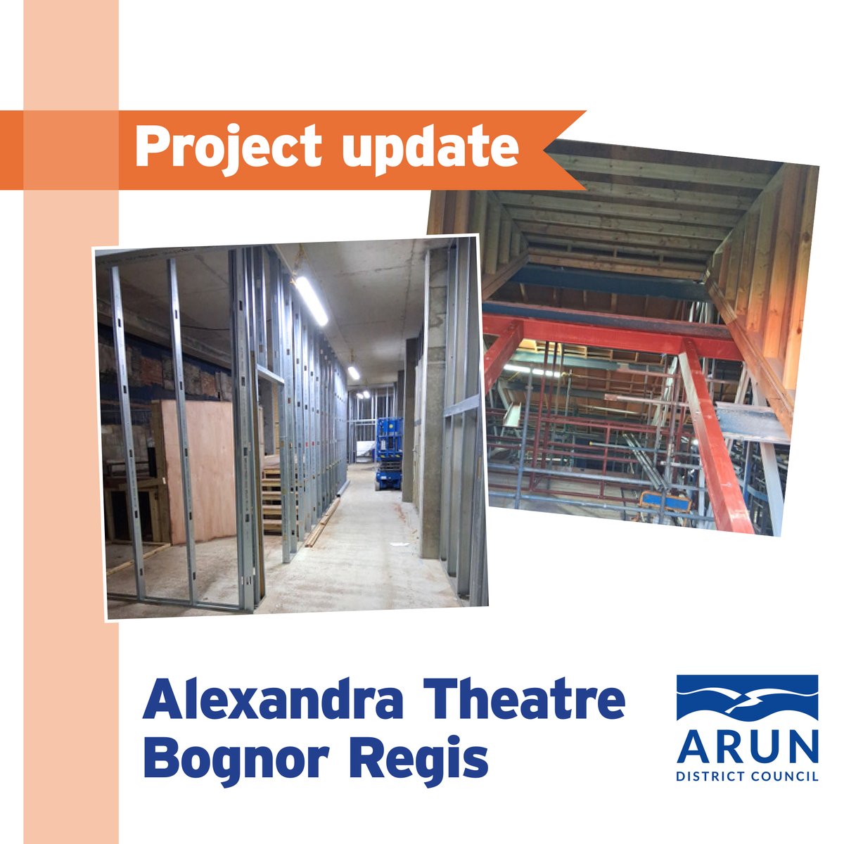 ArunDistrict's tweet photo. The latest progress update for The Alexandra Theatre, Bognor Regis can now be found on our website: https://t.co/DVJ71Ipx1E https://t.co/TEAL7WDenz