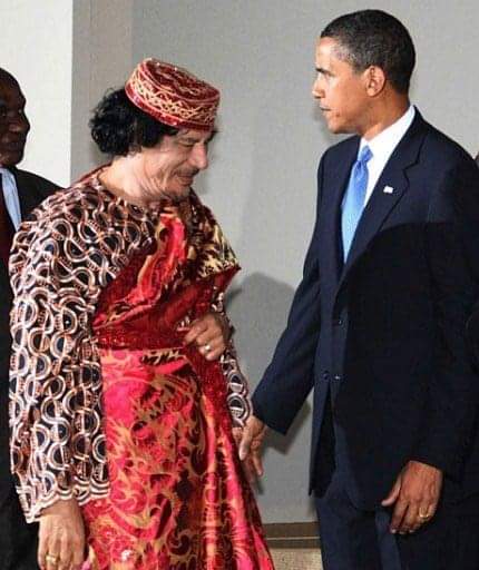 they killed Gaddafi because he fashion mogged Obama so hard he never recovered