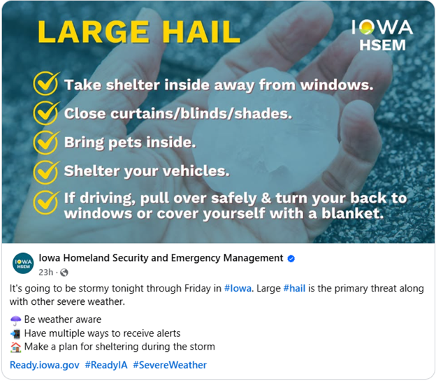 Jasper County EMA tweet media