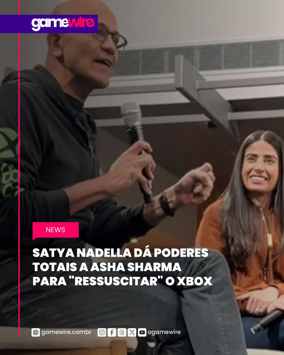 Em reunião interna vazada, o CEO da Microsoft sinaliza mudança radical de estratégia: liberdade financeira total para o Project Helix e o retorno das exclusividades de peso.

🔗 shrt.gamewire.com.br/rdwtr