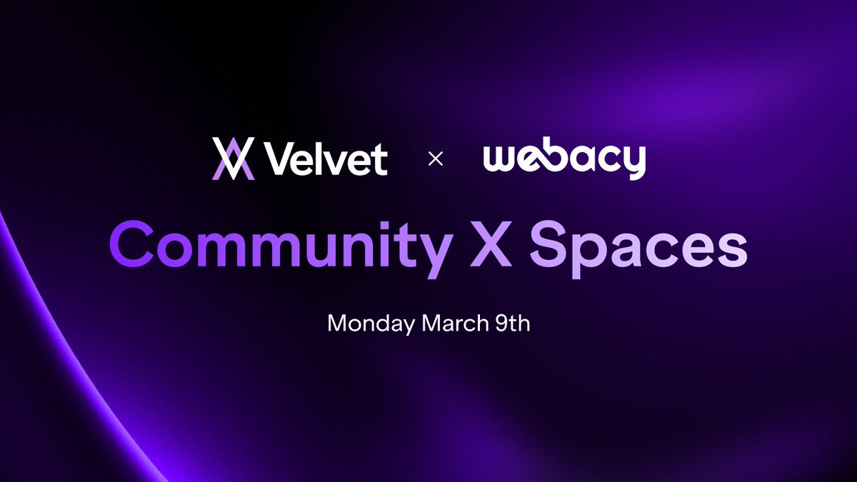 Velvet | Onchain Terminal tweet media