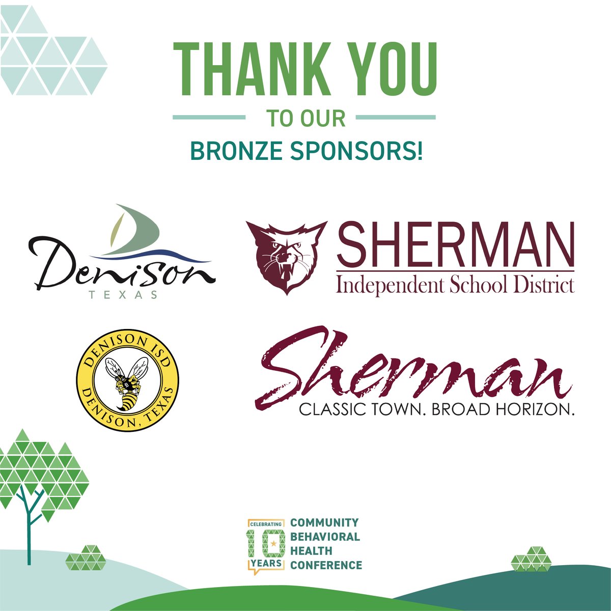 Thank you to the following Bronze Sponsors for being a part of making the 10th Annual Community Behavioral Health Conference possible!  Get your ticket today at shorturl.at/cJRNS

#CBHC2026 #CommunityBehavioralHealth #InformUpliftEmpower