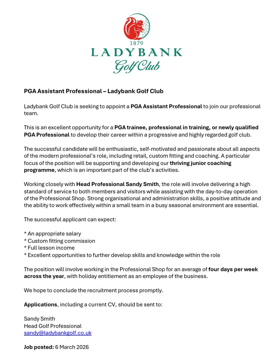 Sandy Smith Golf tweet media