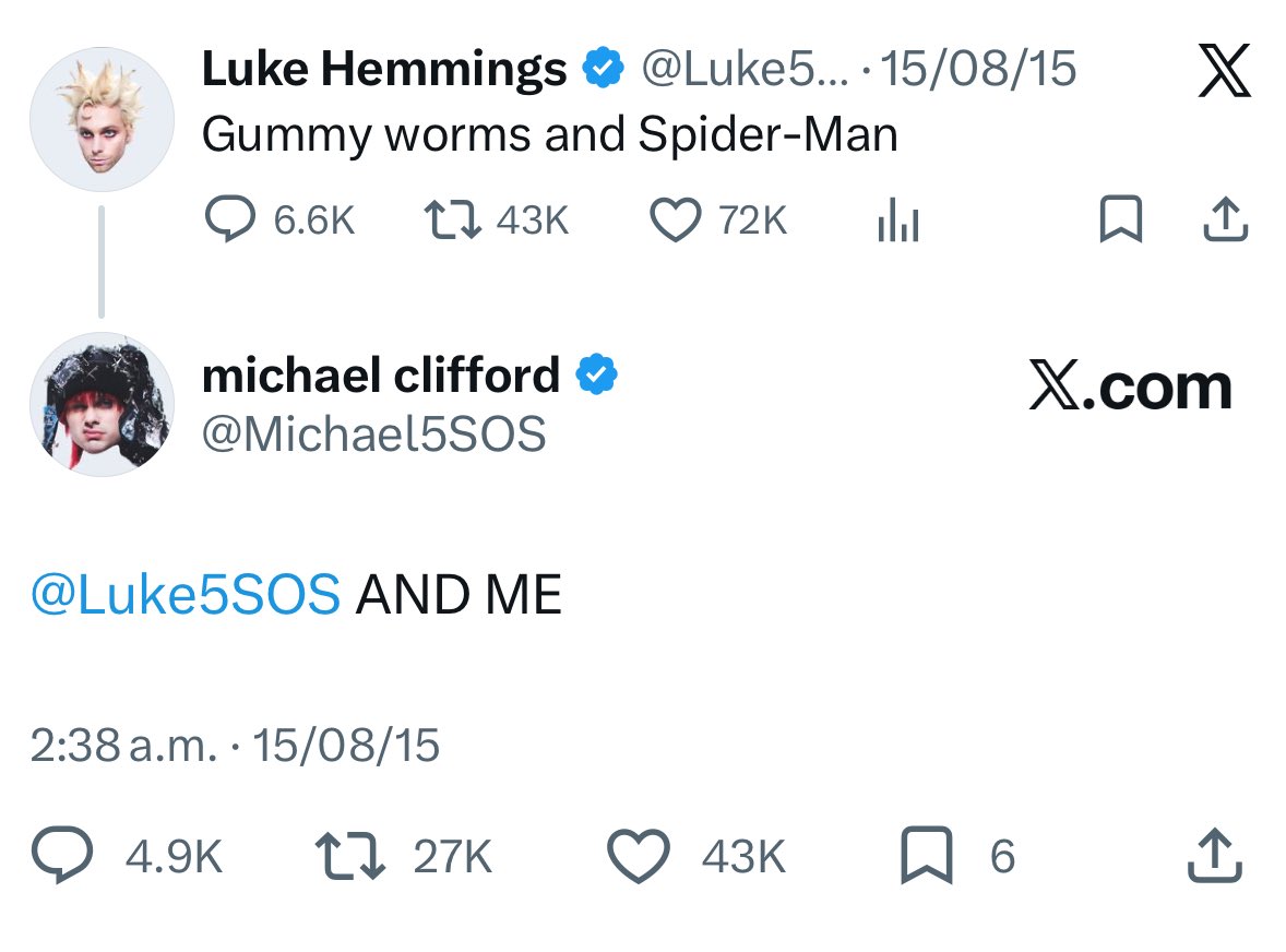 Muke tweets that my mind would never let me forget