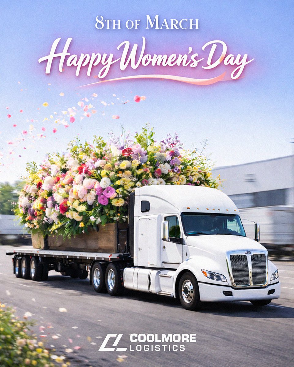 Warm Women’s Day wishes, from your team at Coolmore Logistics! 💐🚚
Wishing every woman a great Women’s Day - full of positivity, love, and well-deserved recognition. Thank you for everything you do for your families, your communities, and the people around you. Enjoy your day!