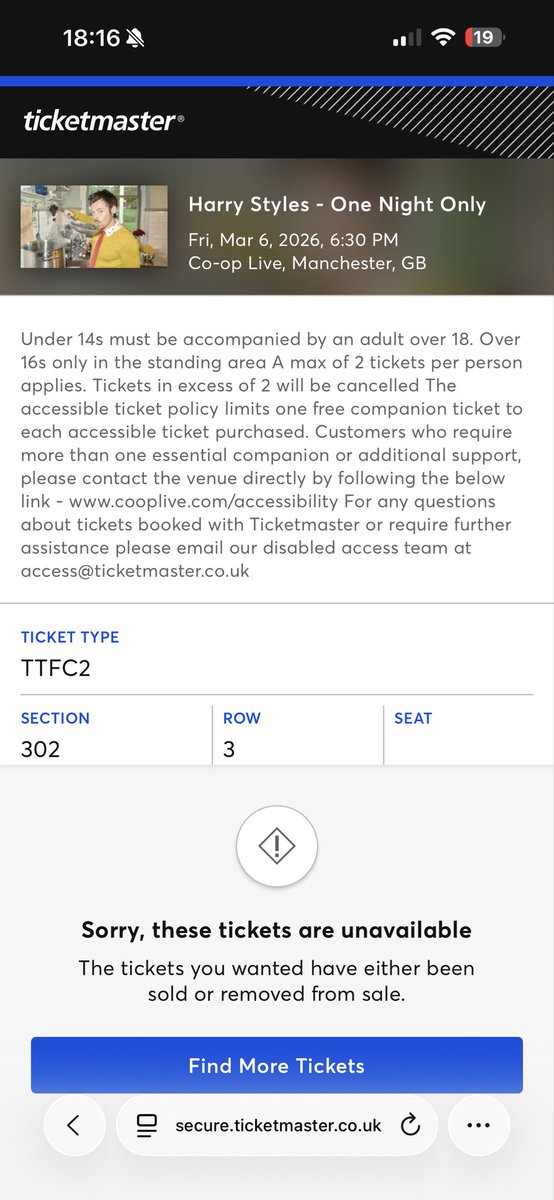 caitrixna's tweet photo. YOU’RE JOKING!!! I’m really not destined to go am I :( @HSHQ pls help a gal out I’ve spent 16 years of my life in love with Harry https://t.co/jWKg4kwi0z