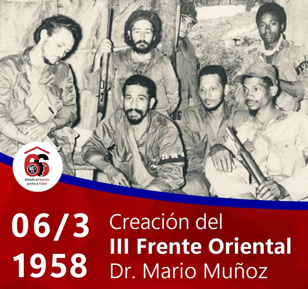 cdr_cuba's tweet photo. Buenos días vecino 🌞 

"El Tercer Frente Oriental que nombre y apellidos tiene y el que todavía contiene sangre joven comunista y con el principio marxista que todos defendemos, por Cuba y por Fidel, ¡Patria o Muerte! ¡Venceremos!"

#Cuba #CDRCuba #CubaViveEnSuHistoria https://t.co/aOeTYL2DXm