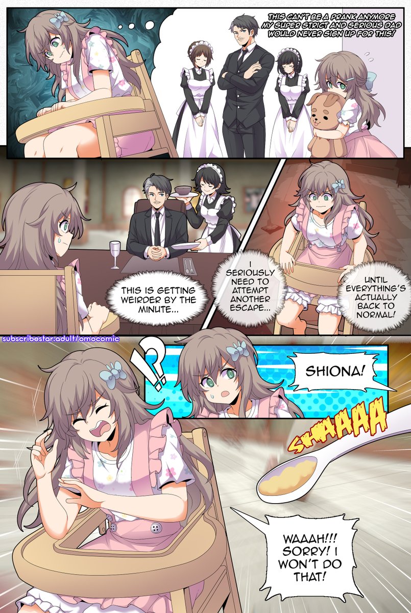 The Princess Is a Baby - Chapter 1 Page 32.
Feeding time!

Consider to waddle to our Sub$cribe⭐Adult to read up to page 200+ pages of fun! 